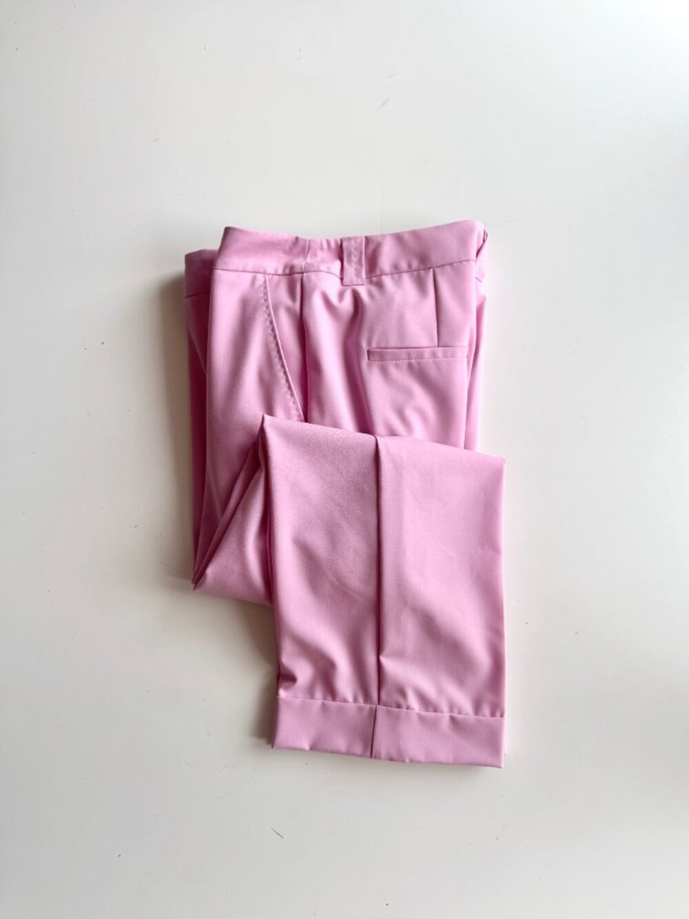 MARELLA Nilla Light Pink Cuffed Cropped Straight Leg Trouser Pants, Size 6 - Picture 4 of 15